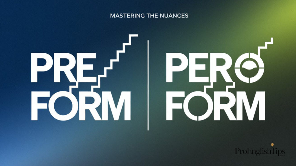 Preform vs. Perform: Which is the Correct Spelling?