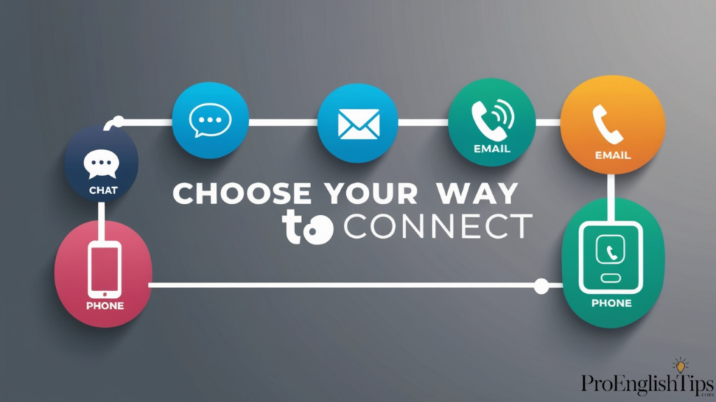 Choose your way to contact us