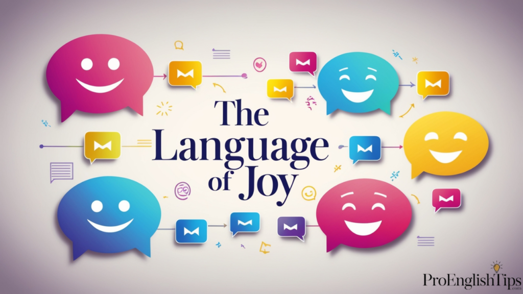 Happy to hear that: The language of joy