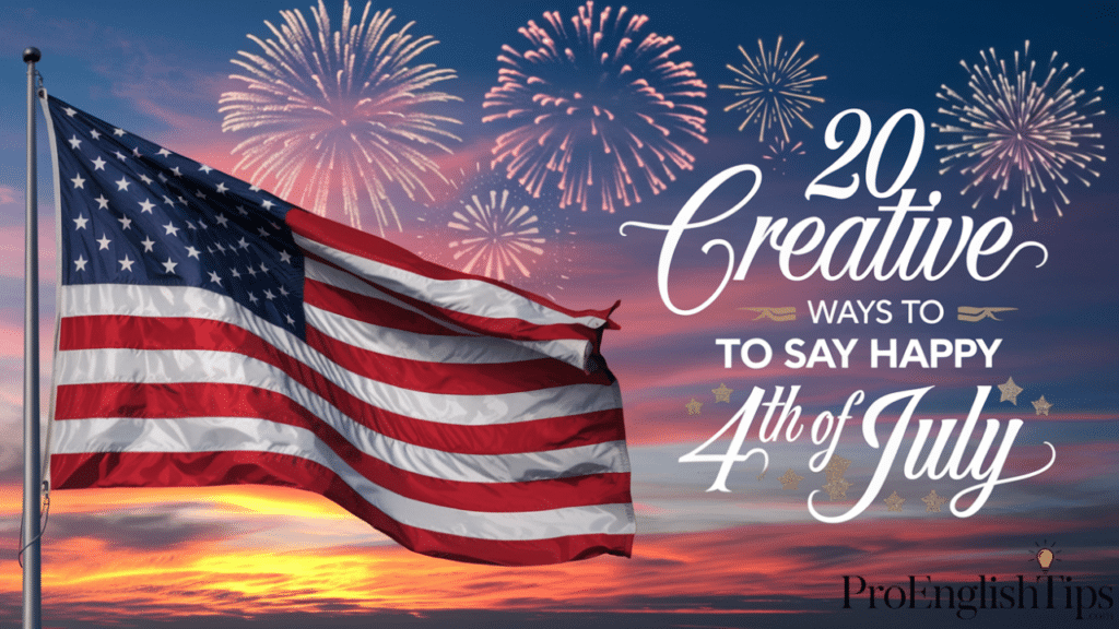 '20 Creative Ways to Say Happy 4th of July'