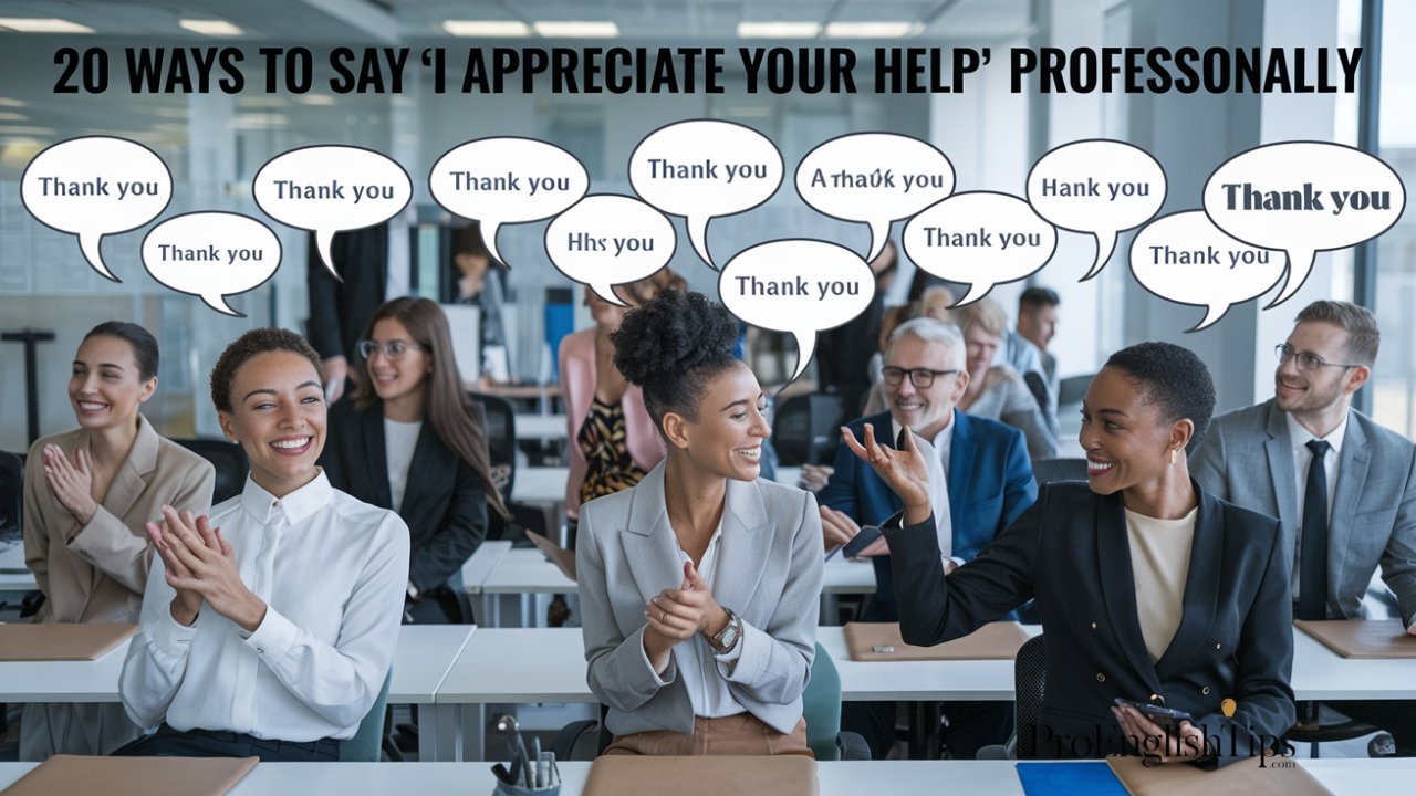 20 Ways to Say 'I Appreciate Your Help' Professionally