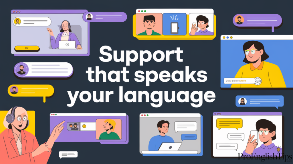 support that speaks your language