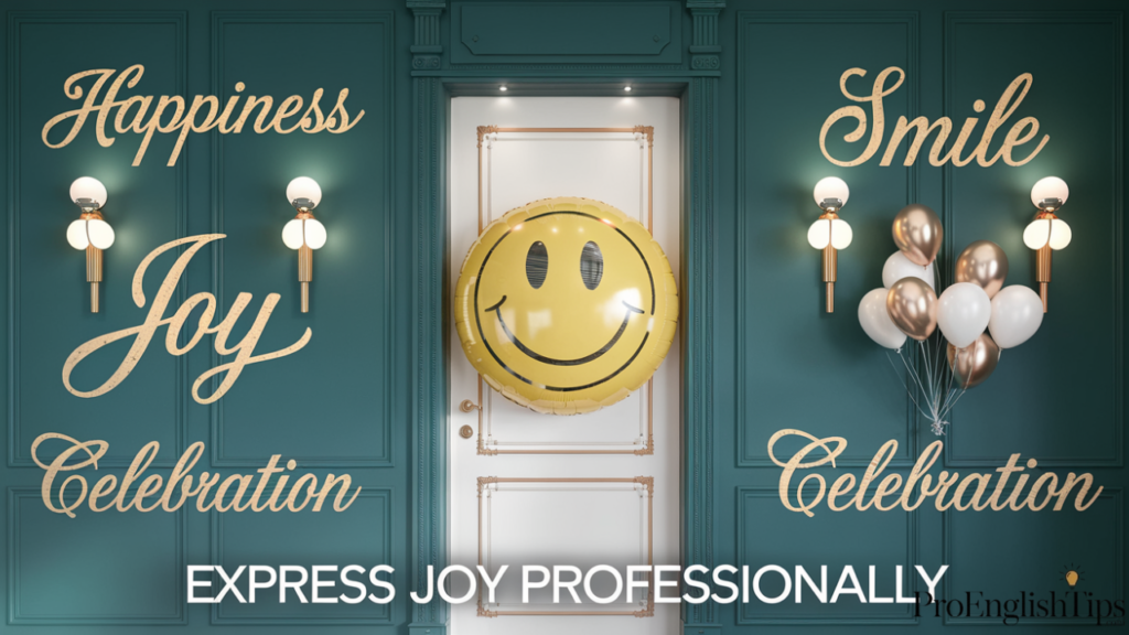 Happy to hear that: Express Joy Professionally