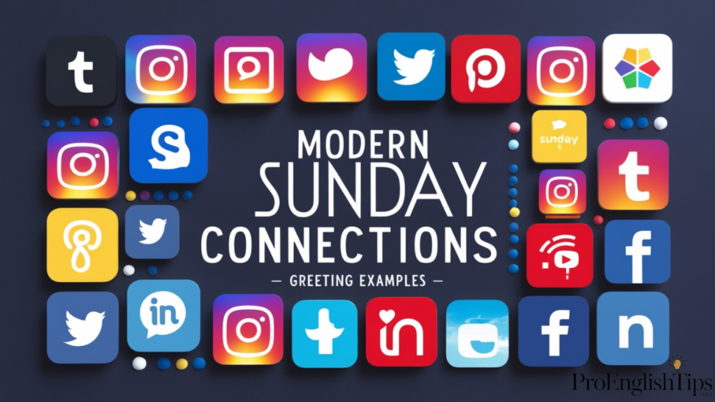 'Modern Sunday Connections'
