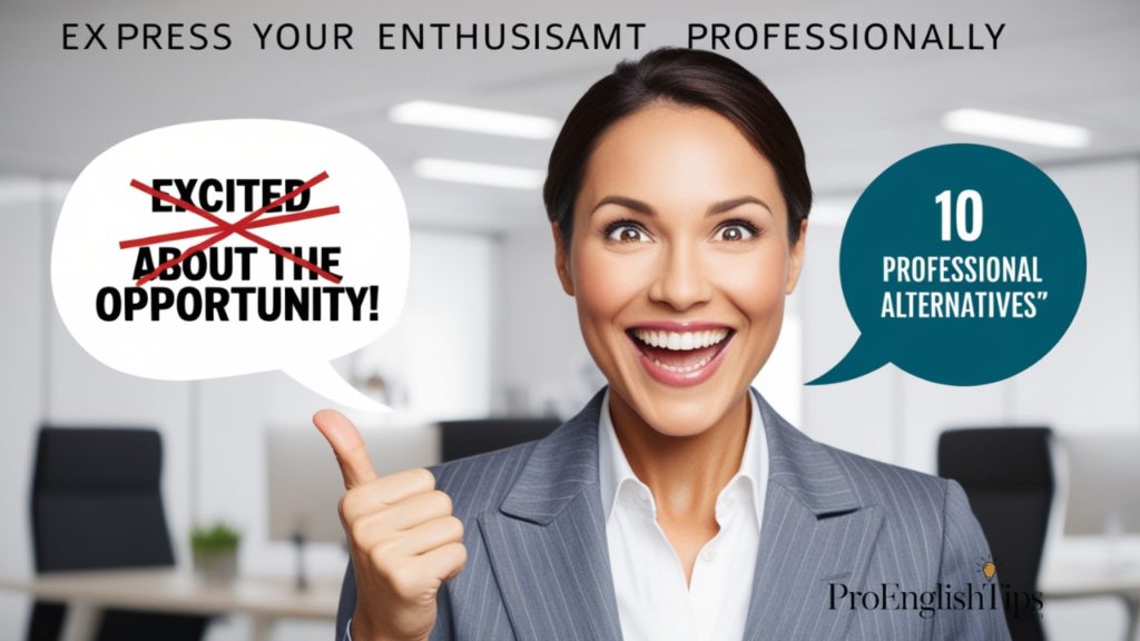 Express Your Enthusiasm Professionally