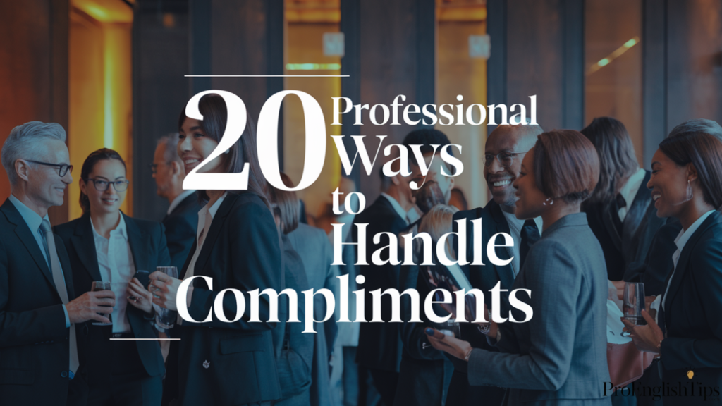 '20 Professional Ways to Handle Compliments'