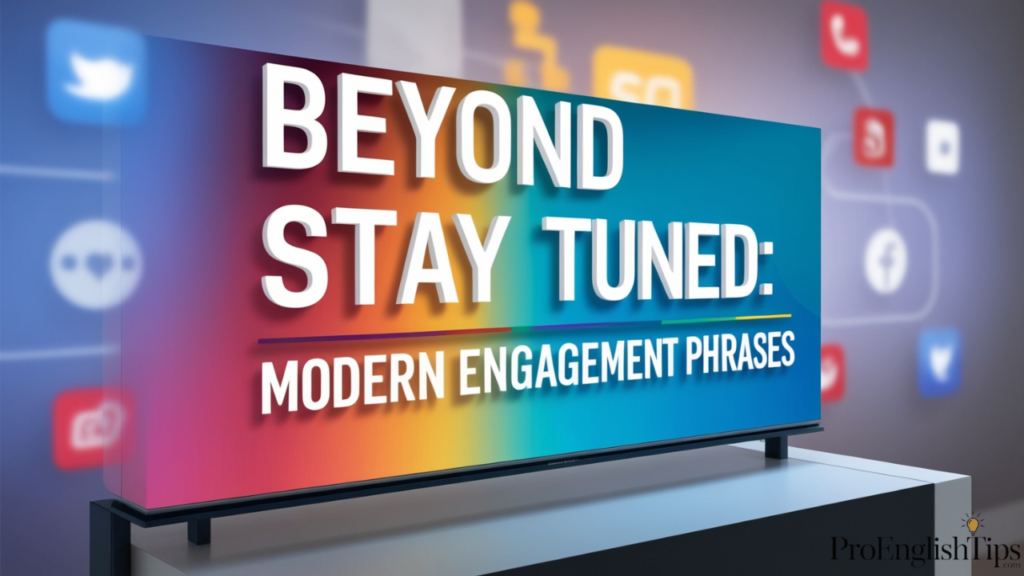 'Beyond Stay Tuned: Modern Engagement Phrases'