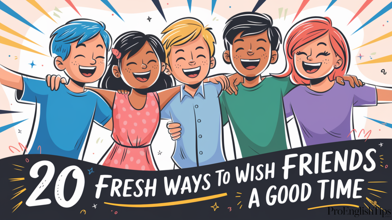 '20 Fresh Ways to Wish Friends a Good Time'