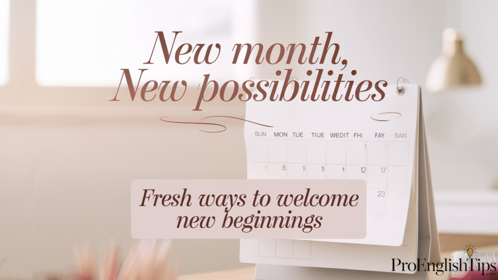 'Fresh Ways to Welcome New Beginnings'