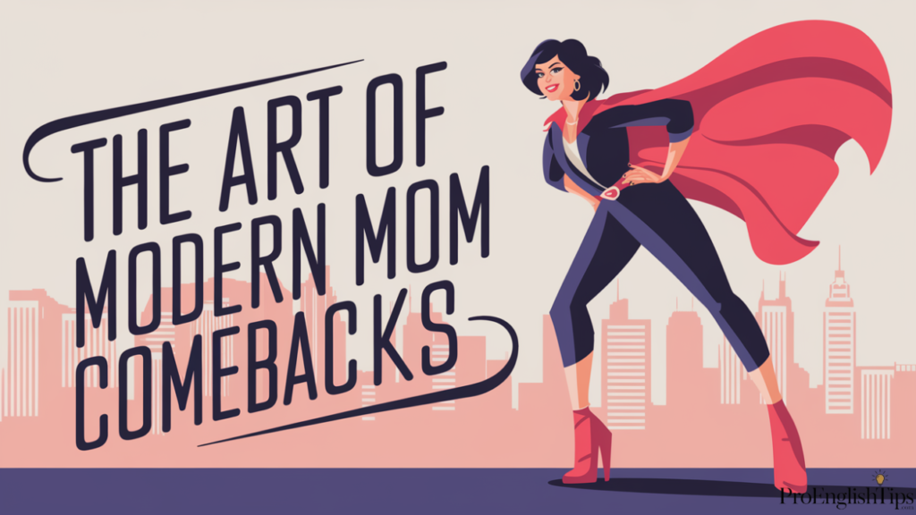 'The Art of Modern Mom Comebacks'