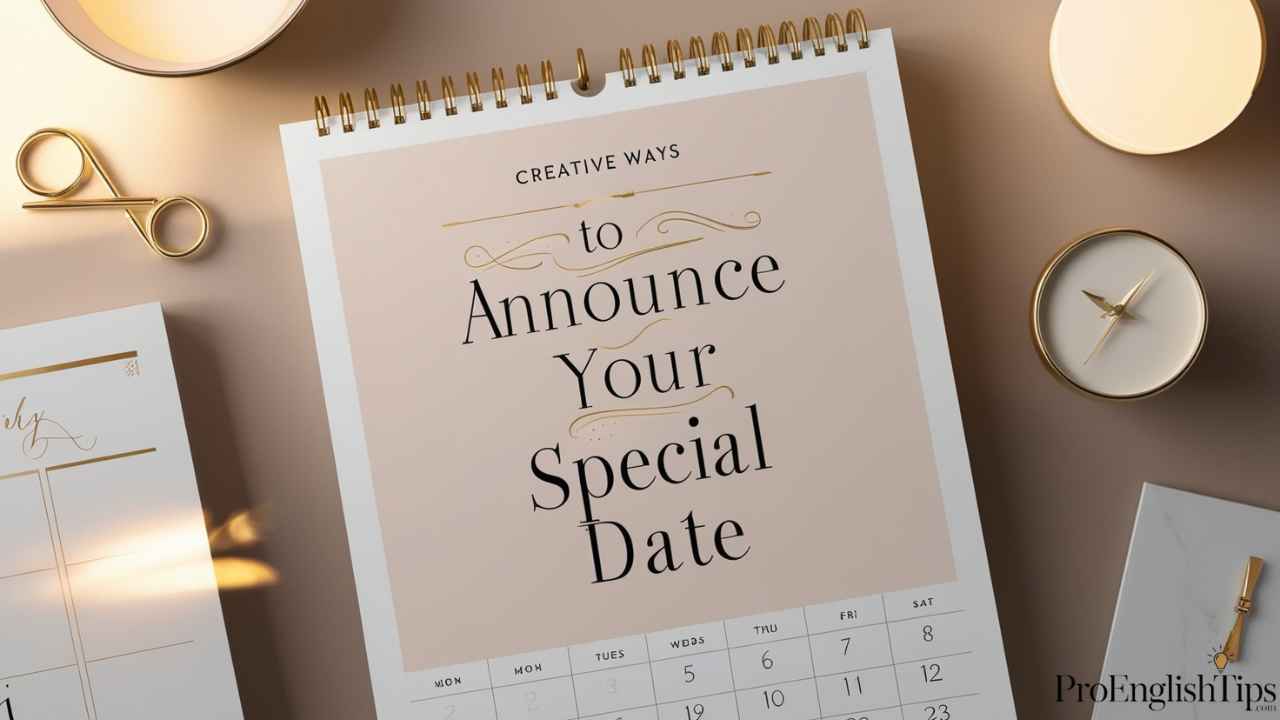 'Creative Ways to Announce Your Special Date'