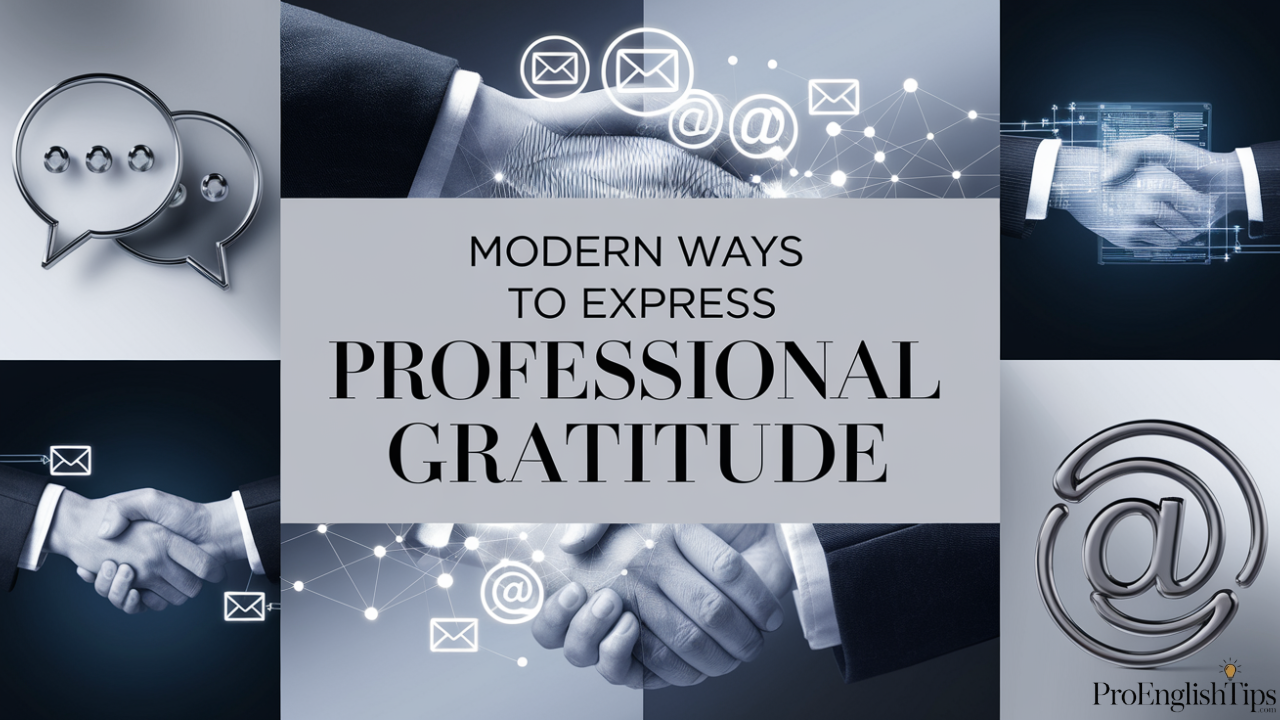 'Modern Ways to Express Professional Gratitude'