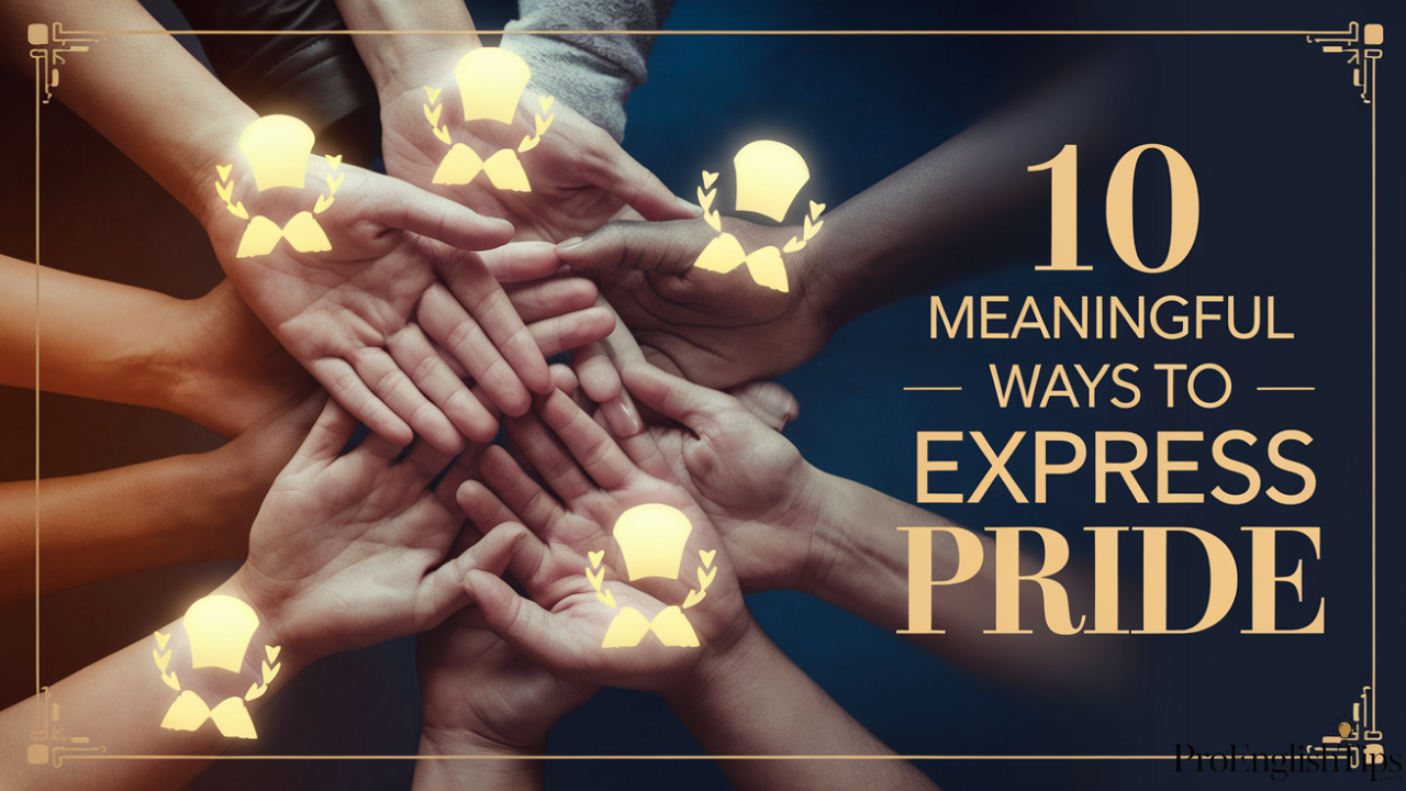 '10 Meaningful Ways to Express Pride'