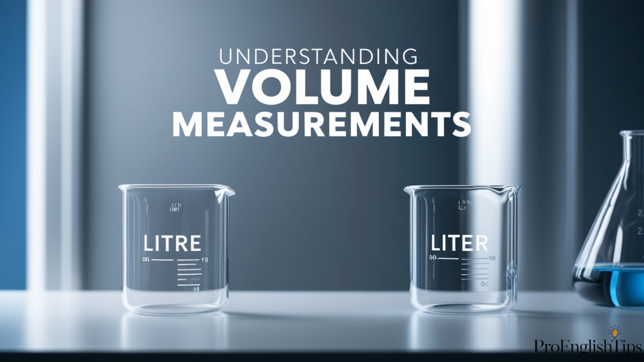 Litre and Liter: 'Understanding Volume Measurements'