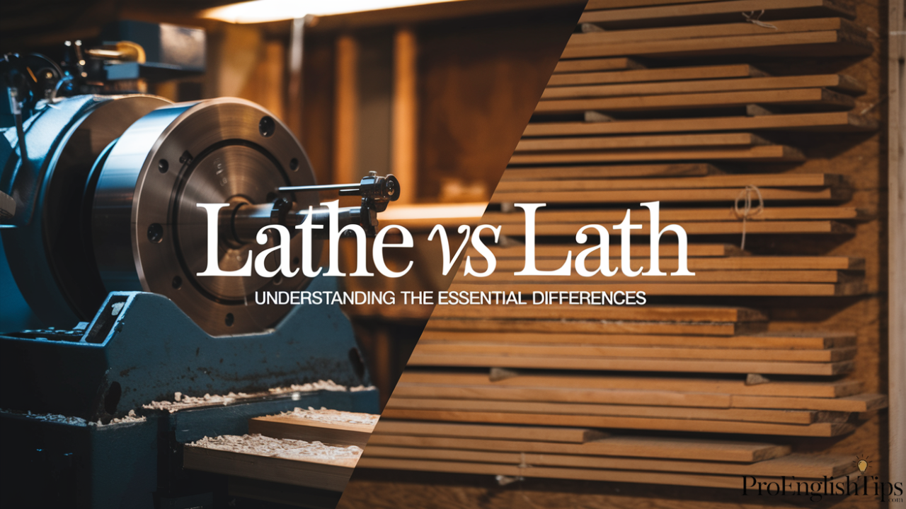 "Lathe vs Lath: Understanding the Essential Differences"