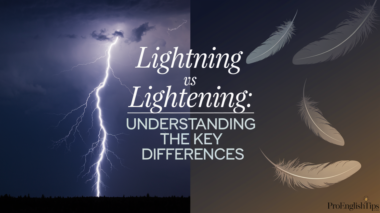 'Lightning vs Lightening: Understanding the Key Differences'