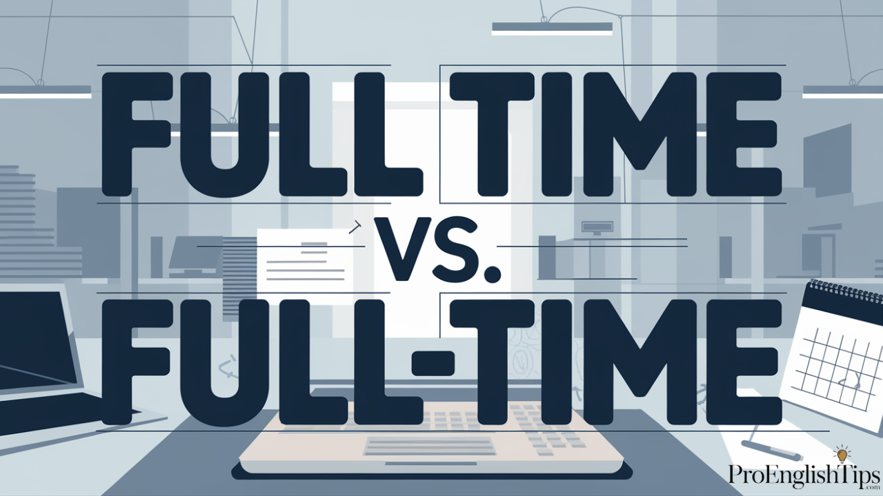 'FULL TIME vs FULL-TIME