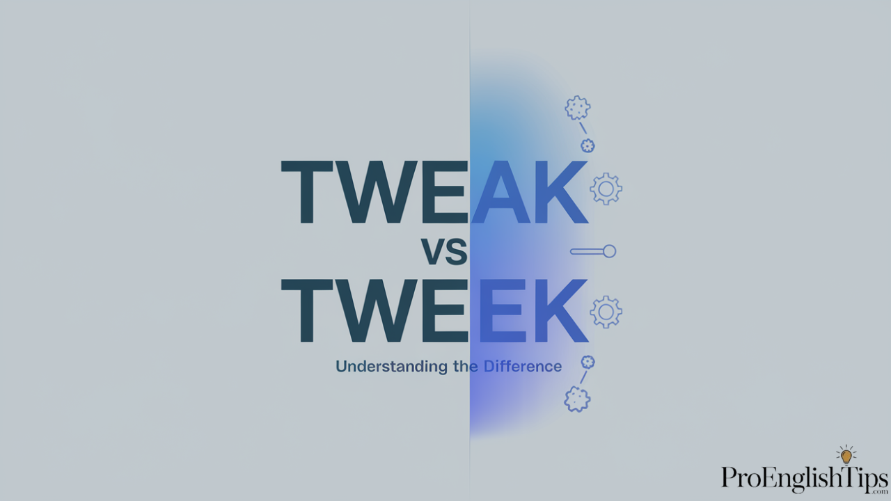 "Tweak vs Tweek"