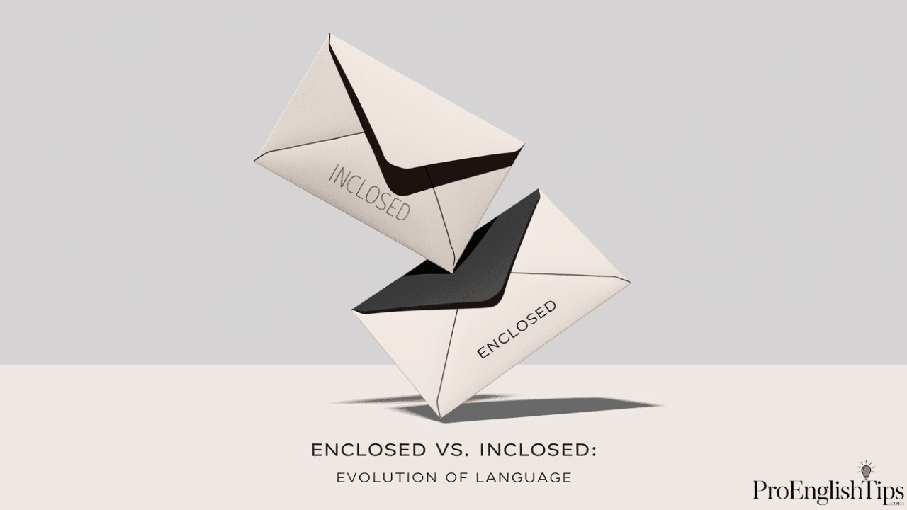 'Enclosed vs. Inclosed: Evolution of Language