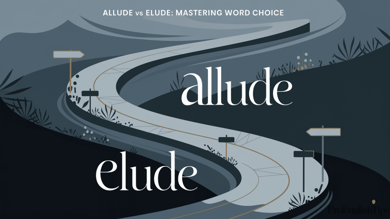 "Allude vs Elude"