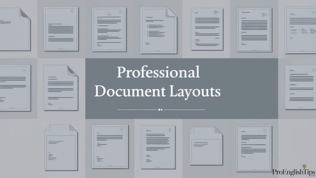 "Professional Document Layouts"