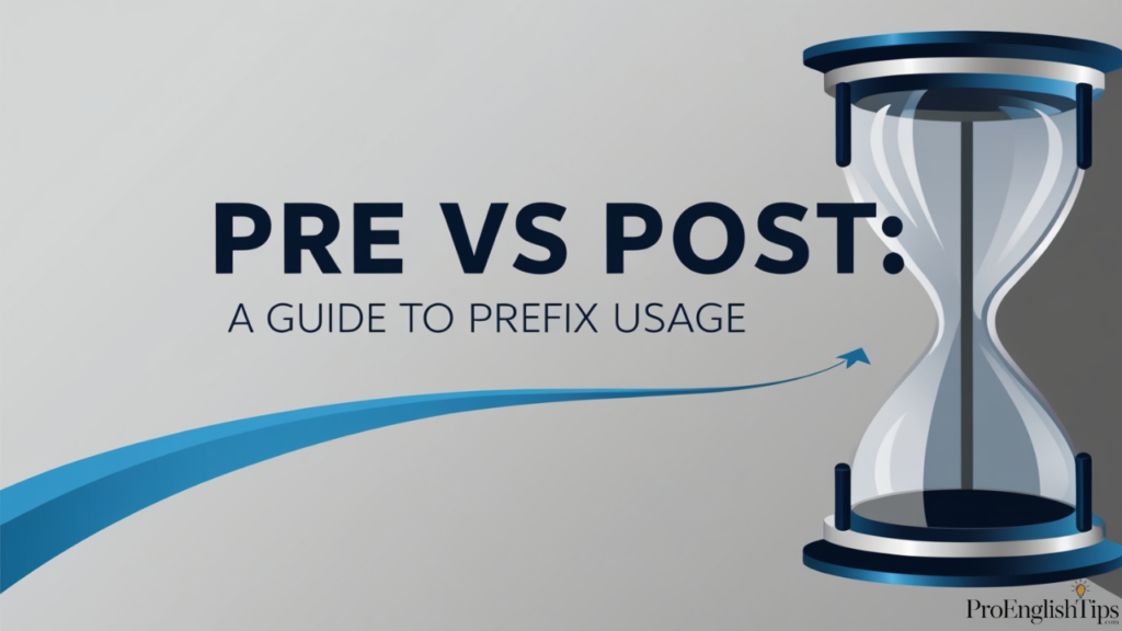 "Pre vs Post: A Guide to Prefix Usage"