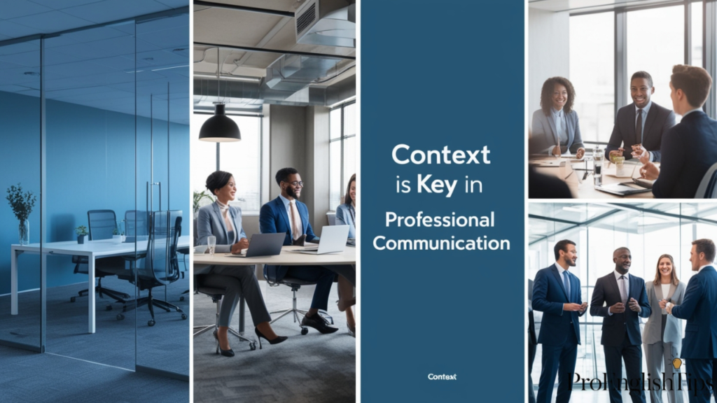 'Context is Key in Professional Communication'