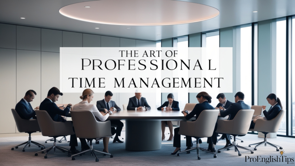 'The Art of Professional Time Management'