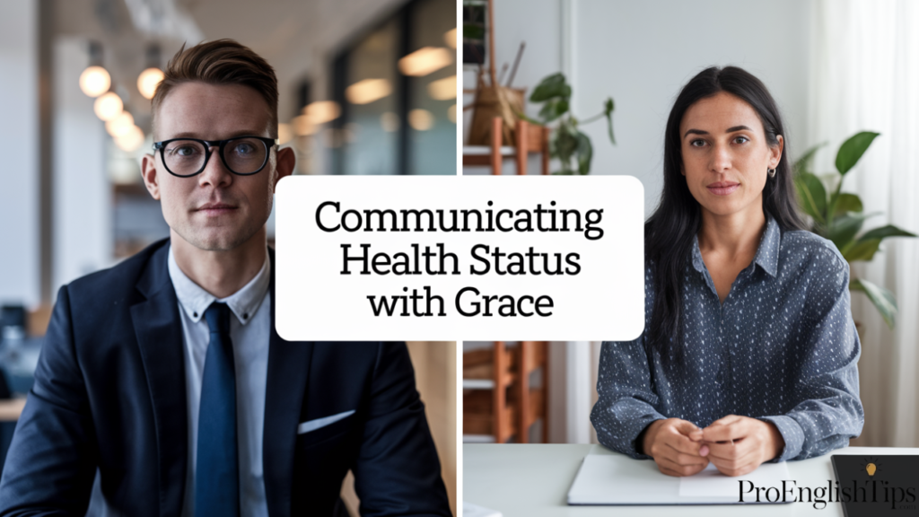  'Communicating Health Status with Grace'