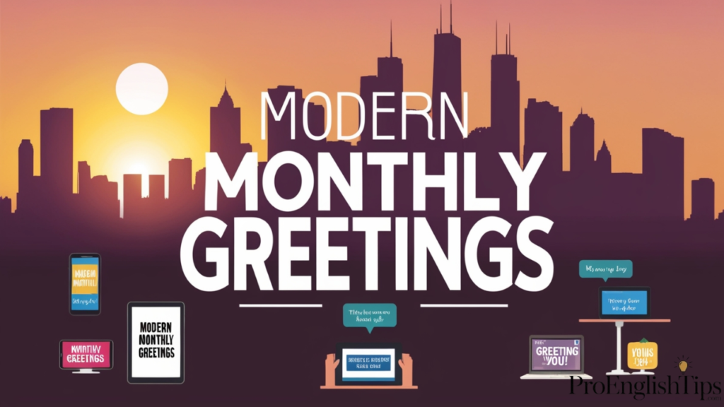 'Modern Monthly Greetings' 