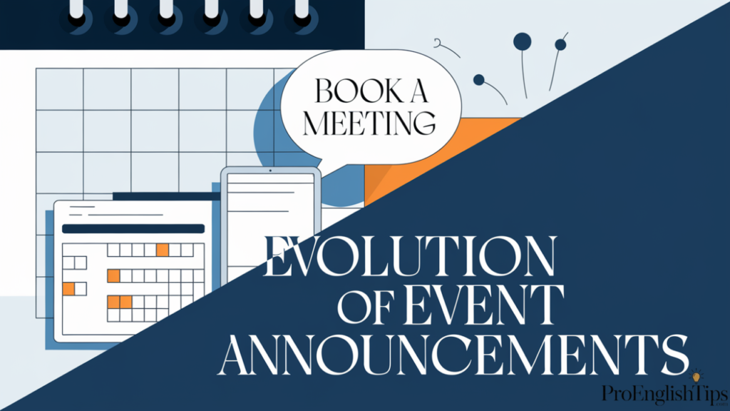 'Evolution of Event Announcements' 