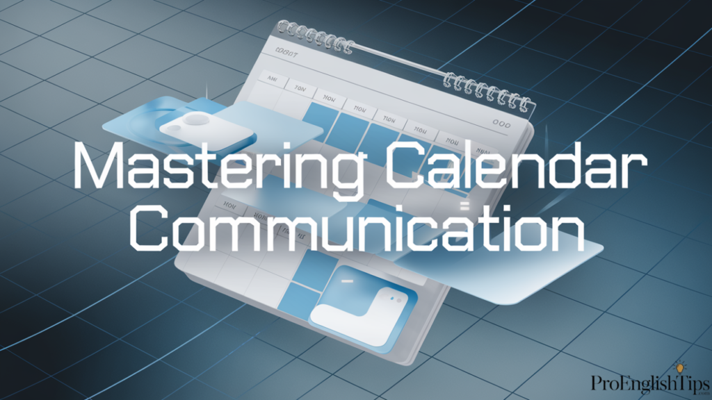  'Mastering Calendar Communication'