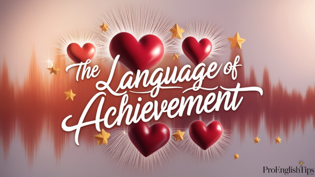  I'm proud of you:' The Language of Achievement' 