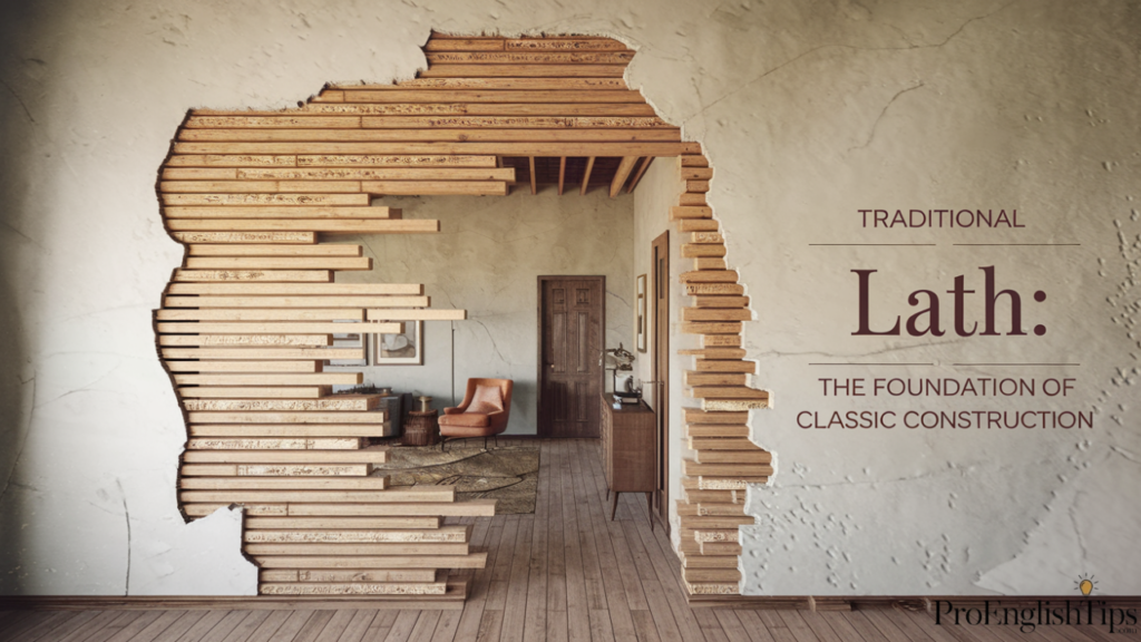 "Traditional Lath: The Foundation of Classic Construction"