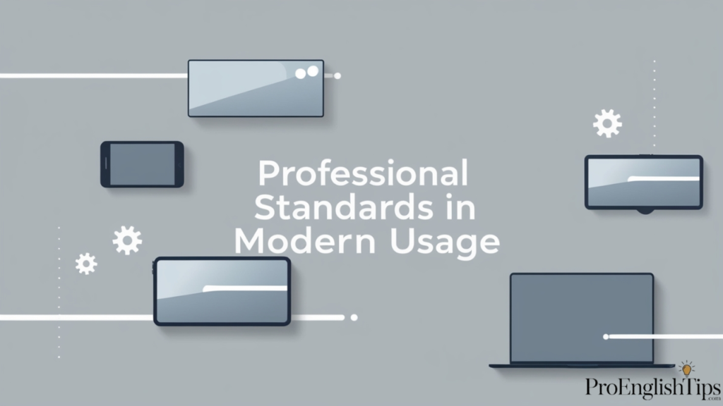 "Professional Standards in Modern Usage"