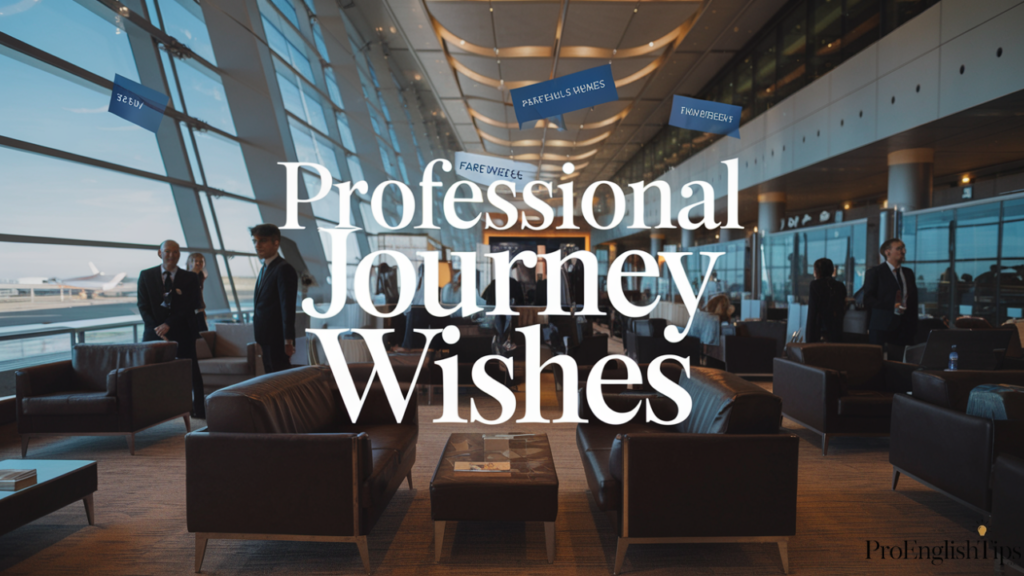 'Professional Journey Wishes' 