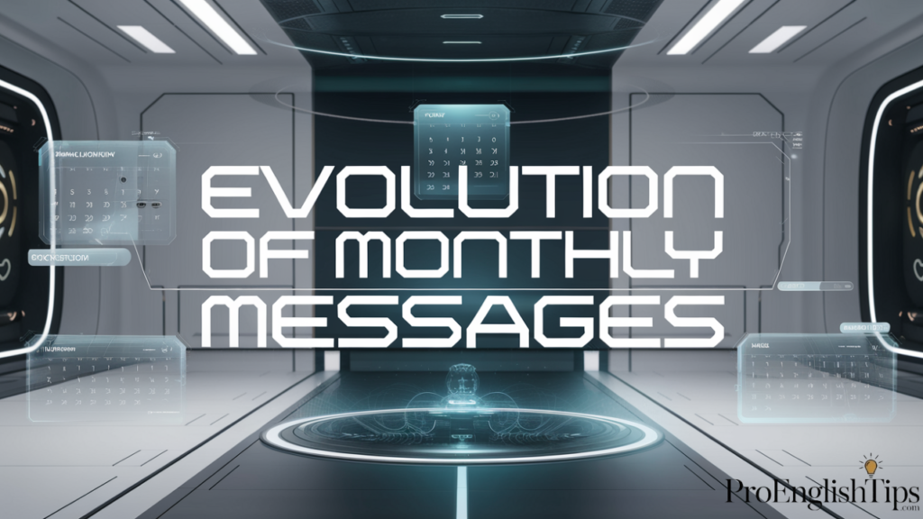  'Evolution of Monthly Messages' 
