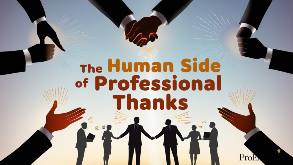 Human Side of Professional Thanks'