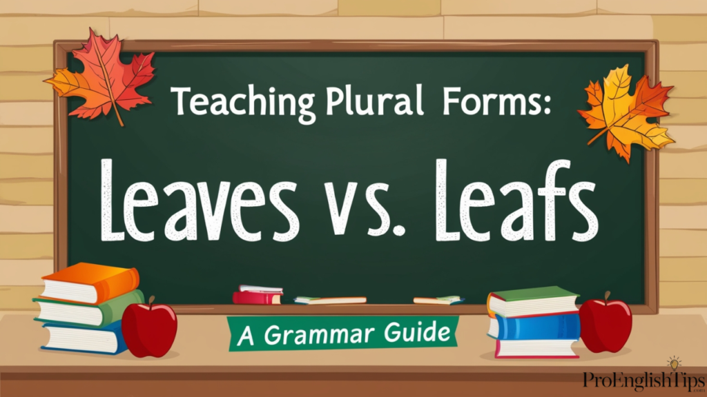 "Teaching Plural Forms: A Grammar Guide"