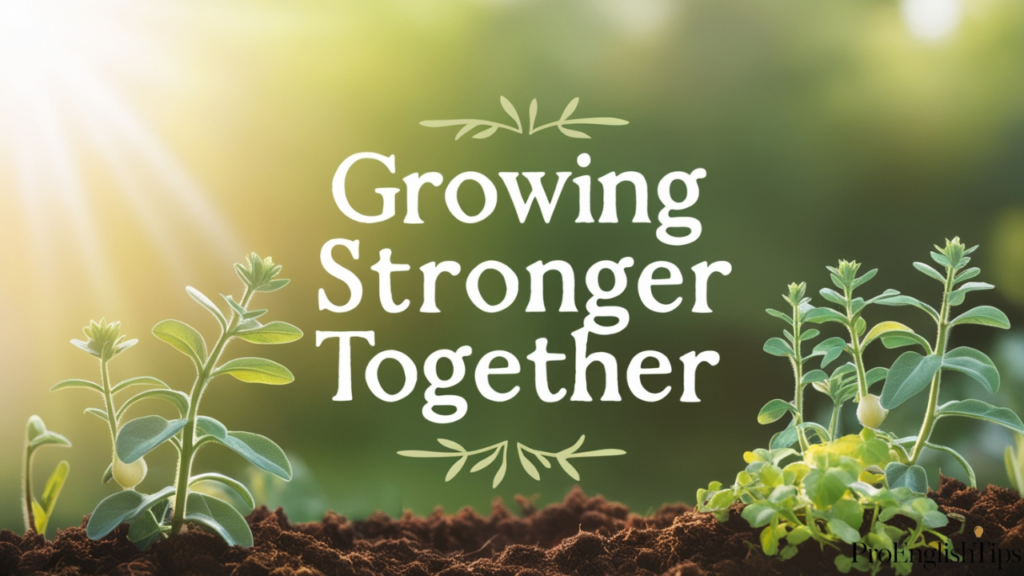 'Growing Stronger Together'