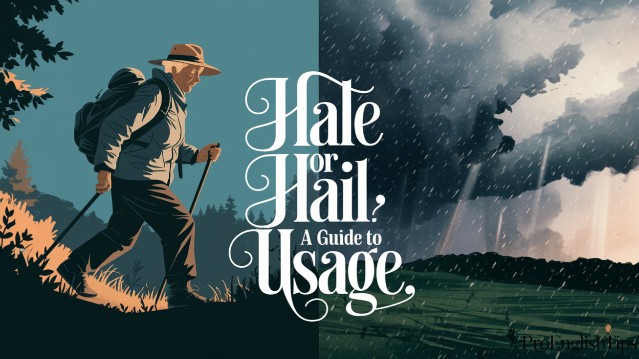 'Hale or Hail: A Guide to Usage'