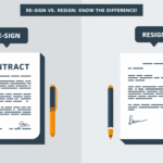 "Re-sign vs. Resign: Know the Difference!"