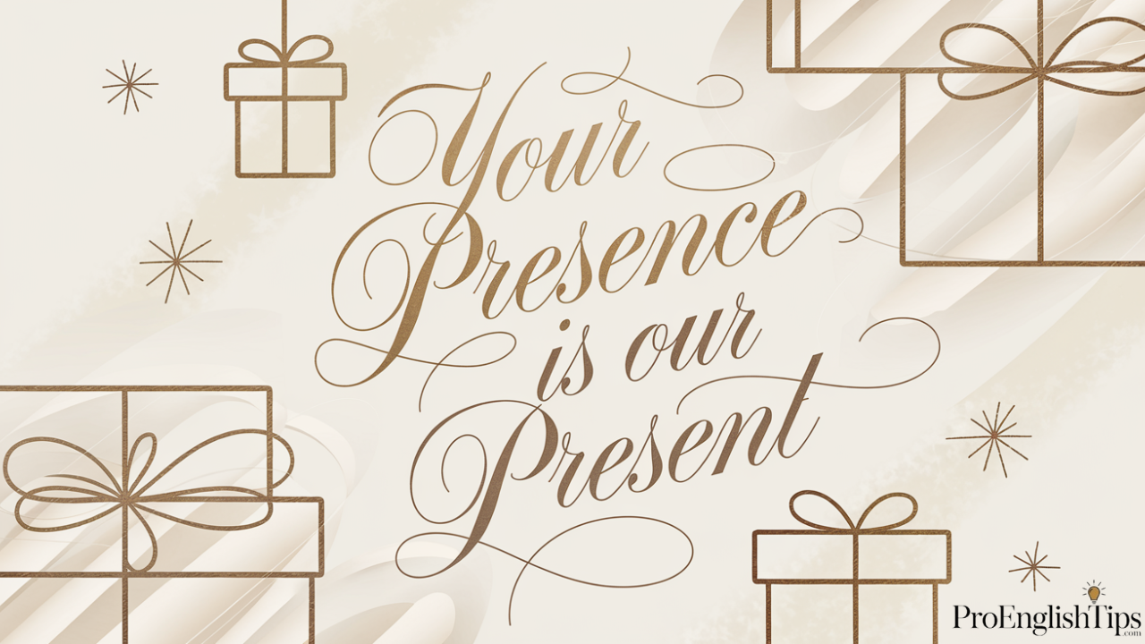 'Your Presence is Our Present'