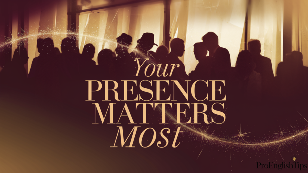 'Your Presence Matters Most'