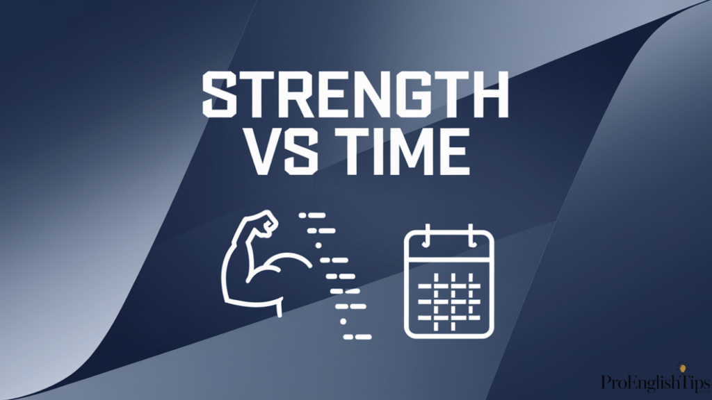 Weak Or Week
"Strength vs Time"