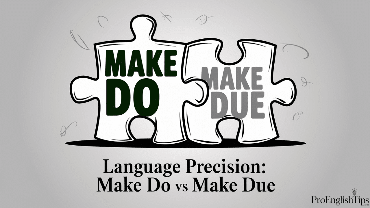 'Language Precision: Make Do vs Make Due'