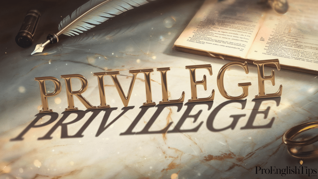 Privilege vs. Priviledge