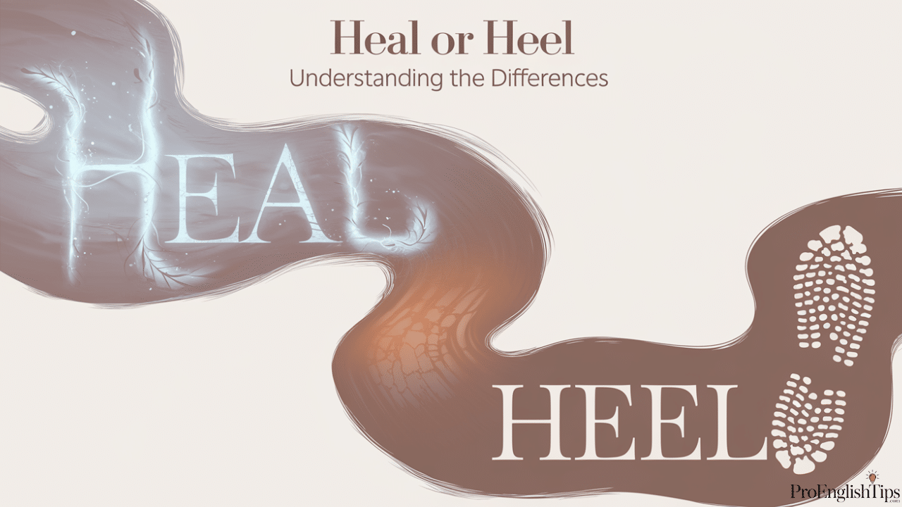 'Heal or Heel: Understanding the Differences'