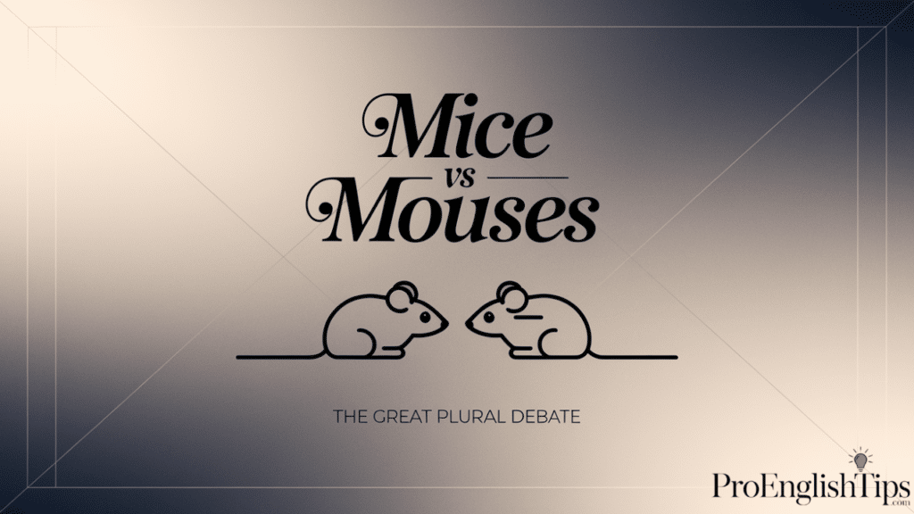 Mouses vs Mice