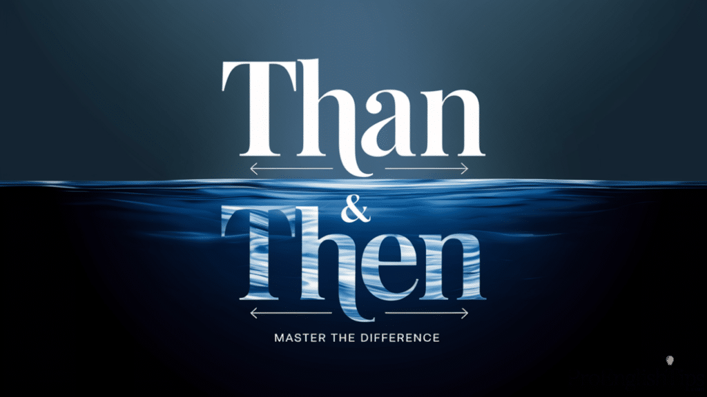 'THAN' and 'THEN'